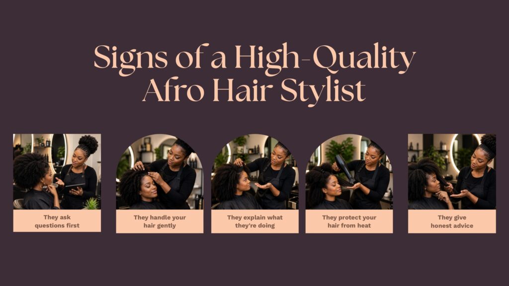 Signs of a High-Quality Afro Hair Stylist